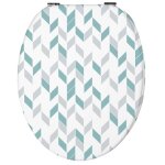 Abattant wc thermodur g�om�trique scandi