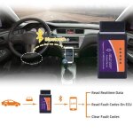 Scanner obd2 - elm327 - mini wifi - compatible iphone android - diagnostic voiture - noir