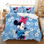 Scd - 2158 parure de lit dessin anim� disney mickey minnie ensemble de literie pour couple housse de ...