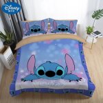 Scd - 2522 parure de lit disney stitch ensemble de literie pour enfants adultes housse de couette drap ...