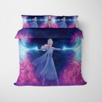 Scd - 2641 parure de lit disney anna elsa pour enfants adultes ensemble de literie reine des neiges 2 ...