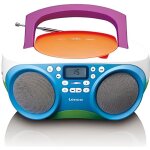 Radio lecteur cd mp3 - lenco - scd - 41 - multicolore - usb - portable