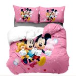 Scd - 4210 parure de lit disney happy mickey pour enfants ensemble de literie mignon minnie mouse housse ...