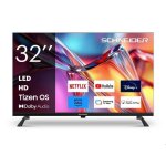 Schneider - 32a2te - tv led hd 32 (81cm) - smart tizen os - molotov netflix prime video disney + - hdmix2 ...