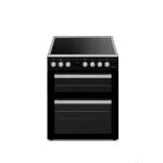 Schneider sccv64do - bm - cuisini�re double four 4 feux vitroc�ramique black mat