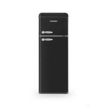 Schneider scdd211v - be - r�frig�rateur double porte 211l vintage noir
