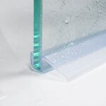 Schulte joint d�tanch�it� translucide de douche bas de porte universel 100 cm recoupable pour porte coulissant ...
