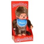 Schylling monchhichi boy - blue bib