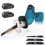 Scie alternative sans fil pour batterie makita 18v scie �lectrique miniature pour coupe bois / m�tal ...