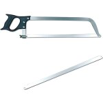 Scie de boucher - pradel excellence - 46 cm - lame amovible - 3 points de fixation - acier inoxydable ...