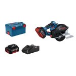 Scie circulaire  mtaux sans fil gkm 18v - 50 professional scie circulaire  main bleu / noir 2x batterie ...