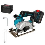 Scie circulaire sans fil de 125 mm coupe de 45 mm tourne � 6500 tr / min portable et facile � utiliser ...