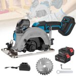 Scie circulaire sans fil de 6 pouces compatible avec les batteries makita coupe donglet r�glable � 45� ...