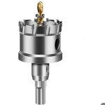 Scie � cloche en carbure de tungst�ne - mich - 35 mm - foret pilote plaqu� titane - pour acier inoxydable ...