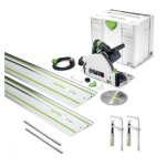 Scie plongeante 160mm coupe 55mm 1050w ts 55 rebq - plus + 2 serre - joints + 2 connecteurs et un rail ...
