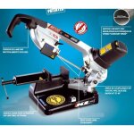 Scie � ruban acier 1300w l:1440mm diam120mm ng120xl femi