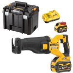 Scie sabre 2. 0 xr flexvolt 54v 2ah li - ion brushless dewalt - 2 batteries - coffret tstak - dcs389t2 ...