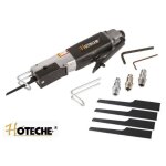 Scie sabre pneumatique - scie � m�taux pneumatique 9000 coups - min - 6. 3 bar + 5 lames hoteche a8311001 ...