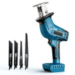 Scie sabre sans fil 21v - id�al pour bricolage & jardin - coupe bois m�tal & pvc - 3000 cpmcourse 15mmchangeme ...