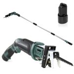 Scie sabre sans fil � batterie lithium 108 v - t�lescopique 170 cm - m�choire de serrage
