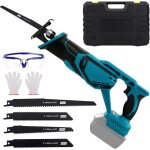 Scie sabre sans fil cissiyog compatible makita 18v - 4 lames lunettes et gants inclus