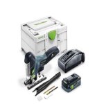 Scie sauteuse sans fil carvex psc 420 hpc 4, 0 ebi - plus - festool - avec batterie 18v 4. 0 ah - chargeur ...