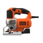 Scie sauteuse filaire - black&decker - bes610k - qs - 650w - profondeur de coupe 90mm - avec mallette ...