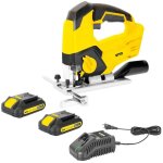 Scie sauteuse sans fil 20v + 2 batteries lithium 4. 0 ah + chargeur rapide vito