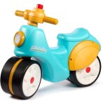 Scooter 1er �ge - falk - stada - jaune et bleu - klaxon manuel - roues silencieuses - d�s 12 mois - 100% ...