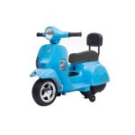 Scooter lectrique pour enfant vespa px150 mini bleu - batterie 6v 4. 5ah