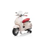 Scooter lectrique porteur vespa 946 avec marche arrire blanc autoris roues auxiliaires 2 x batterie ...