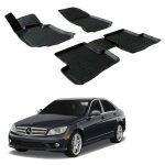 Tapis de sol - scoutt - mercedes c classe w204 / s204 - caoutchouc premium - sur mesure - noir Tapis de sol - scoutt - mercedes c classe w204 / s204 - caoutchouc premium - sur mesure - noir
