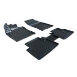 Tapis de sol 3d - scoutt - nissan qashqai j11 - caoutchouc premium - sur mesure - noir