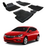 Scoutt 3d tapis de sol en caoutchouc premium pour opel astra k 2015 - 2021