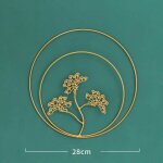 Sculptures murales dcoratives en fer 3d dcoration murale en mtal feuilles art ornement suspendu pour ...