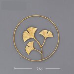 Sculptures murales dcoratives en fer 3d dcoration murale en mtal feuilles art ornement suspendu pour ...