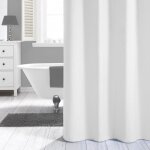 Rideau de douche - sealskin - madeira - 240 x 200 cm - polyester - blanc