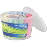 Seau de 36 craies de trottoir couleurs assorties - jouet creatif - jeu plein air