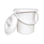 Seau avec couvercle - identités 801164 - et anse très pratique - 13 litres. coloris blanc. contenance ... Seau avec couvercle - identités 801164 - et anse très pratique - 13 litres. coloris blanc. contenance ...