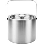 Seau � glace avec couvercle seau � glace isotherme � double paroi en acier inoxydable avec passoire facile ...