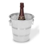 Seau � glace - inox - 4 litres - acier inoxydable - 21 x 20 cm - gris