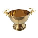 Seau  glace portable double deer head bire champagne bol pour activits de plein air bar dor hellery ...