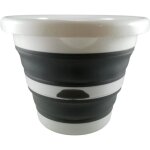 Seau pliable en silicone 5 litres pche camping jardinage mnage + poignes