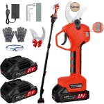 Sécateur Électrique - nuzeky - sans fil - perche télescopique 2m - 21v - lame réglable 50mm Sécateur Électrique - nuzeky - sans fil - perche télescopique 2m - 21v - lame réglable 50mm