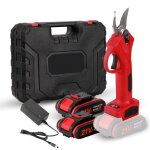 S�cateur �lectrique sans fil de 30 mm double batterie de 600 w poign�e antid�rapante interrupteur de ...