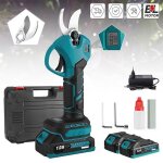 S�cateur �lectrique sans fil 30mm avec 2 batteries lames tranchantes sk5 moteur sans balais �cran led ...