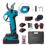 S�cateur �lectrique sans fil avec �cran led - 2 r�glages - 2 batteries 21 v - s�cateur professionnel ...