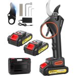 S�cateur �lectrique sans fil professionnel 800w moteur sans balais coupe 33mm 2x 2. 0ah et lames rechange ...