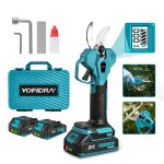 S�cateur de jardin �lectrique sans fil - yofidra - yofidra - ouverture 32 mm - 2 vitesses - 2x2000mah ...