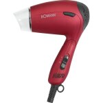 Sche - cheveux de voyage compact - bomann - htd 8005 cb - 1300 watt - rouge - diffuseur et concentrateur ...